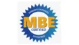 MBE Certified badge representing Minority Business Enterprise certification and diversity recognition